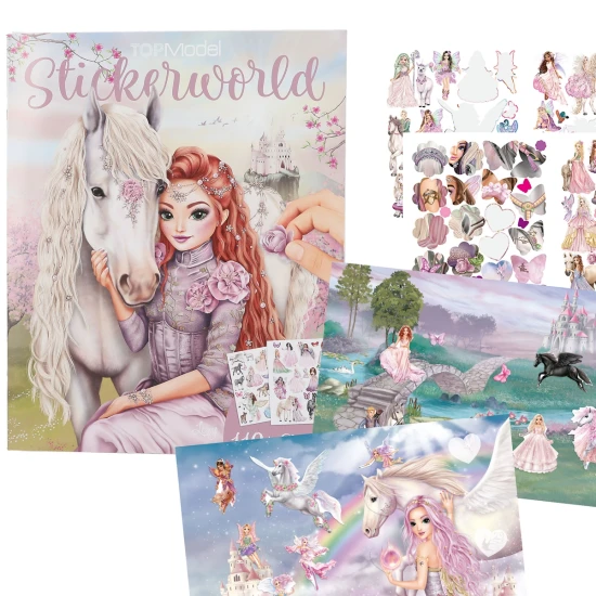 Stickerbuch TOPModel Viva Violet mit 20 Hintergrundseiten und über 110 Stickern