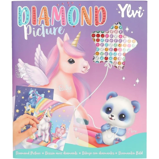 Kreativbuch Ylvi Diamond mit 10 Motiven und Diamant-Stickern