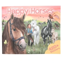 Kreativset mit Stickern Happy Horses