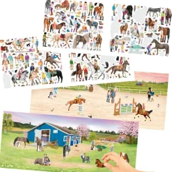 Kreativset mit Stickern Happy Horses