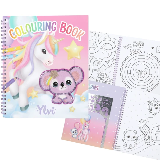 Malbuch Einhorn und Glitzer