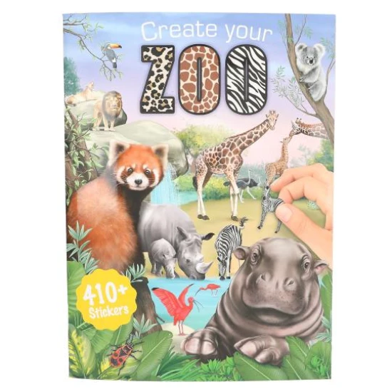 Kreativbuch mit Stickern Zoo Depesche mit 24 Seiten und über 410 Tier-Stickern