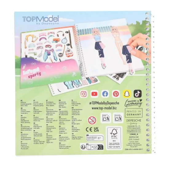 TopModel Dress Me Up Sports Stickerbuch TopModel Dress Me Up Sports Stickerbuch - Depesche DP-13808
