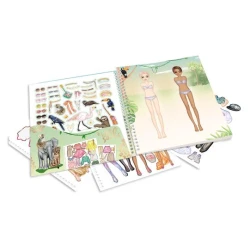 Kreatives Stickerheft TOPModel Dress Me Up Safari