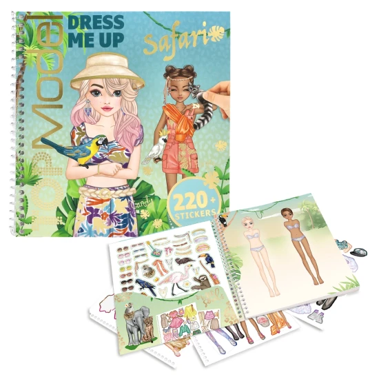 Depesche TOPModel Kreatives Stickerheft Dress Me Up Safari DP-13831