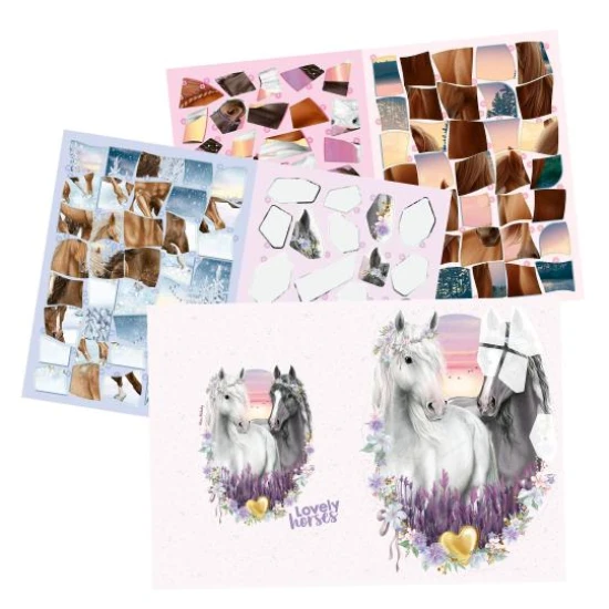 Kreativbuch mit nummerierten Stickern Miss Melody Pferde 16 Seiten Pferdemotive und 8 Seiten Sticker Depesche
