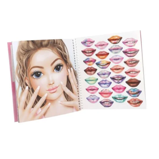 Kreativbuch Zieh mich an TOPModel Face mit 24 Modell-Porträts und 7 Sticker-Bögen