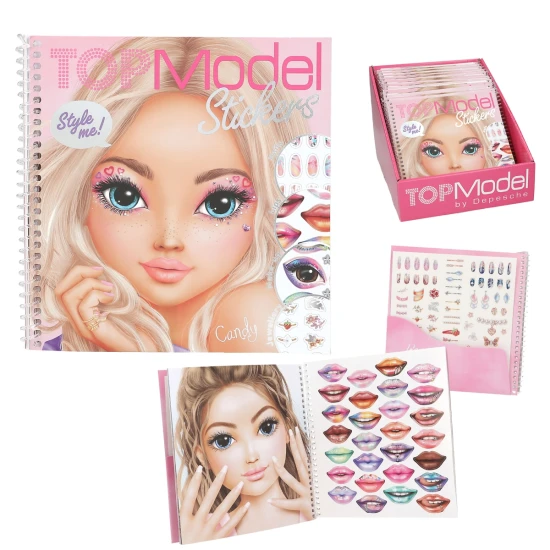 Kreativbuch Zieh mich an TOPModel Face mit 24 Modell-Porträts und 7 Sticker-Bögen