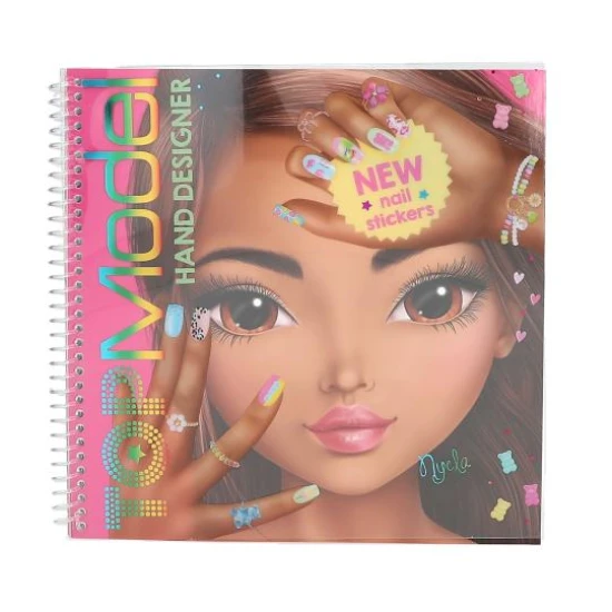 Kreativbuch TOPModel Hand Designer mit 46 Seiten und Nail-Stickern