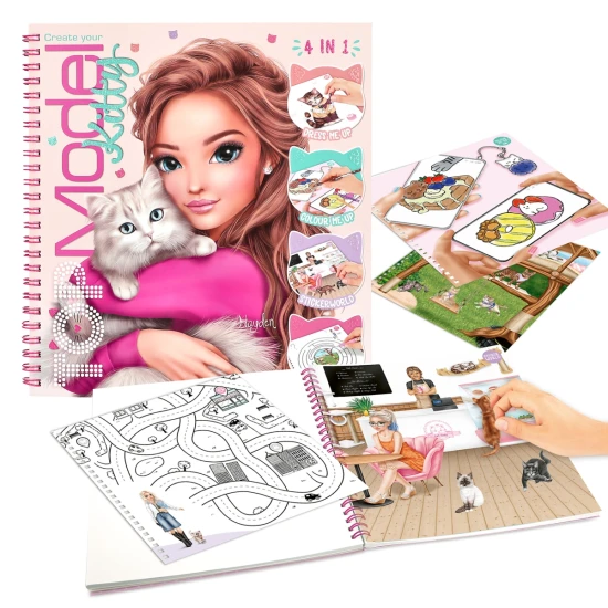 Depesche TOPModel Kreativblock Kitty DP-14213 mit Kätzchen