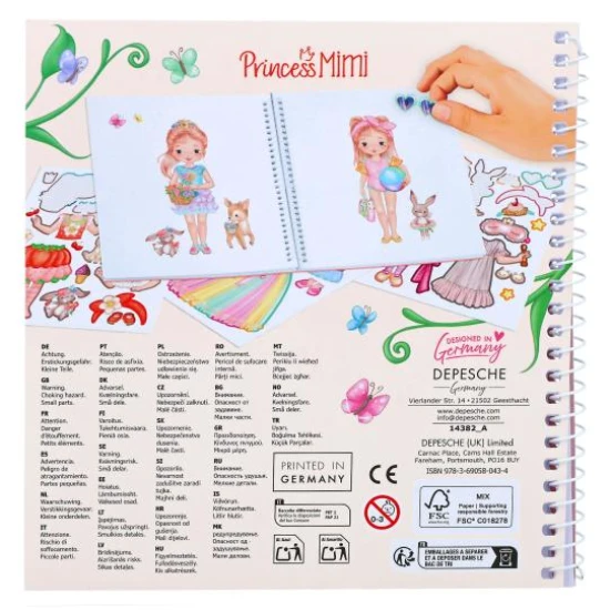 Princess Mimi Stickerbuch Dress Me Up - Depesche DP-14382