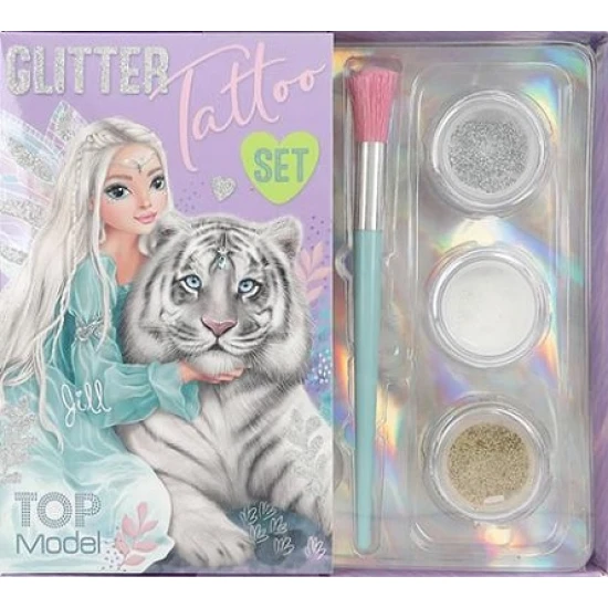 TopModel Jill und Tiger Glitzer-Tattoo-Set TopModel Jill und Tiger Glitzer-Tattoo-Set - Depesche DP-4010070658397