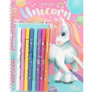 Ylvi Create Your Unicorn Malbuch mit Doppelfasermalern