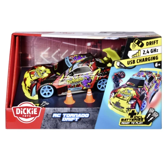 RC Auto Tornado Drift 22 cm 1:24 – Dickie Toys D1104007