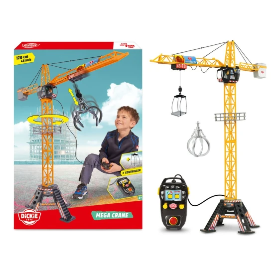 Kran Mega Crane 120 cm mit Kabelsteuerung Kran Mega Crane 120 cm mit Kabelsteuerung – Dickie Toys D3462412