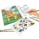 Dino World Malbuch mit Buntstiften Dinosaurier Depesche