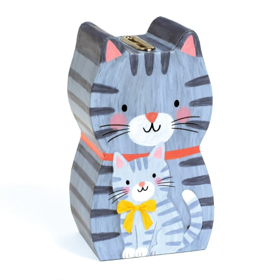 Djeco Holzspardose Katze