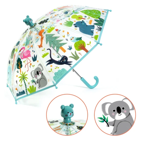 Djeco Kinderschirm Wilder Bär Größe S