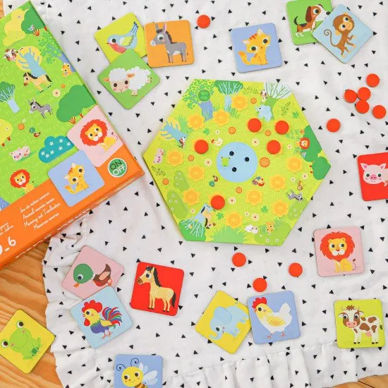 Sound Pexeso ist ein hervorragendes Spiel, um das Gedächtnis unserer Kleinen zu trainieren. Versuchen Sie, sich zu merken, welcher Ton welcher Taste zugeordnet ist und wie die Tierkarten angeordnet sind.