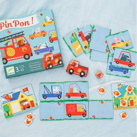 Helfen Sie den Feuerwehrleuten, rechtzeitig am Brandort anzukommen, um das Feuer zu löschen und das Haus zu retten.