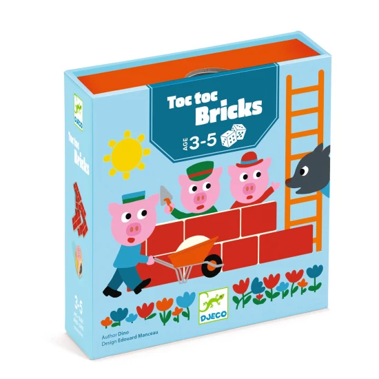 Würfelspiel Toc Toc Bricks – Djeco DJ00839