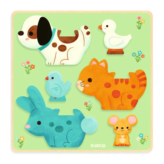 Djeco Holzpuzzle Tierfreunde Djeco Holzpuzzle Tierfreunde