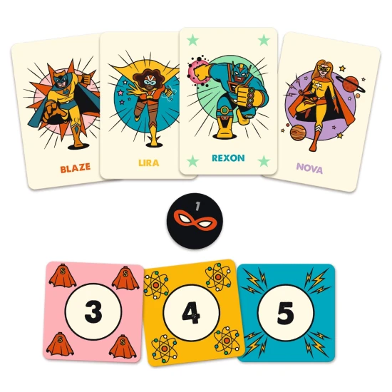 Kartenspiel Kalyatiks – Superhelden- und Superkraft-Karten von Djeco