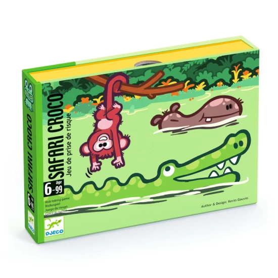 DJECO Safari Croco – Kartenspiel mit Risiko für Kinder und Familien