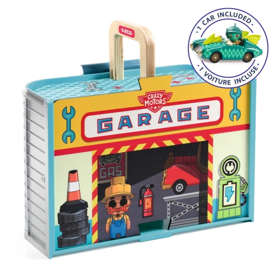Djeco Tragbare Garage Crazy Motors Nomad