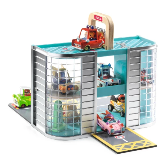 Djeco Tragbare Garage Crazy Motors Nomad