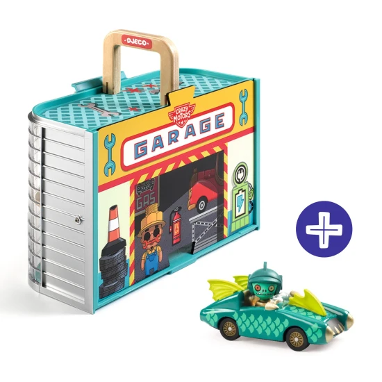 Djeco Tragbare Garage Crazy Motors Nomad
