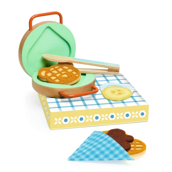 Djeco Holz-Waffeleisen mit Zubehör Djeco Holz-Waffeleisen mit Zubehör