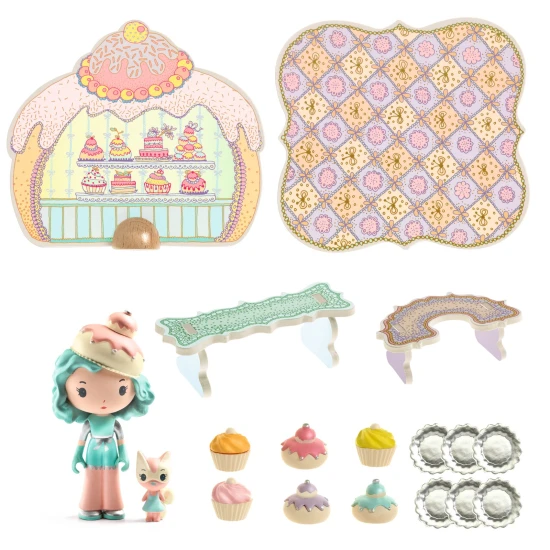 Djeco Tinyly Konditorei-Stand Tiny Cakes Djeco Tinyly Konditorei-Stand Tiny Cakes