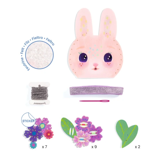 Djeco Kreativset Nähset Handtasche Miss Bunny Djeco Kreativset Nähset Handtasche Miss Bunny