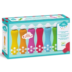 Farben in einer Tube mit Schaumstoffapplikator