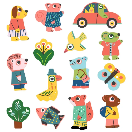 Abnehmbare Aufkleber Tiere