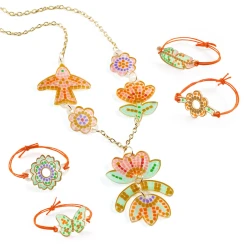 DIY Mach dein eigenes Schmuck Feder und Lotus