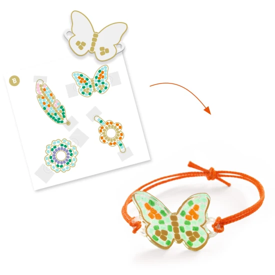 Djeco DIY Mach dein eigenes Schmuck Feder und Lotus DJ79001