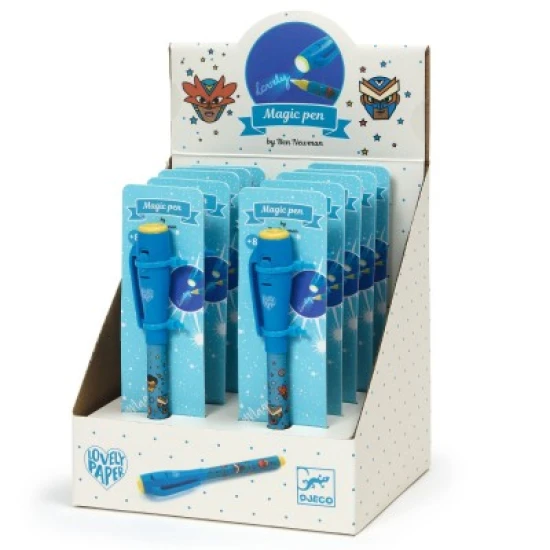 Schöner magischer Papierstift mit unsichtbarer Tinte und UV-Licht in der Kappe, ideal zum Schreiben geheimer Nachrichten.