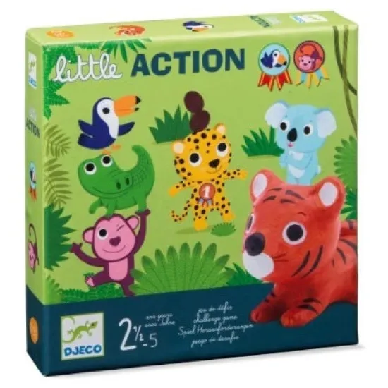 Das Happy Jungle Spiel ist ein Gesellschaftsspiel voller Bewegung und Geschicklichkeit.