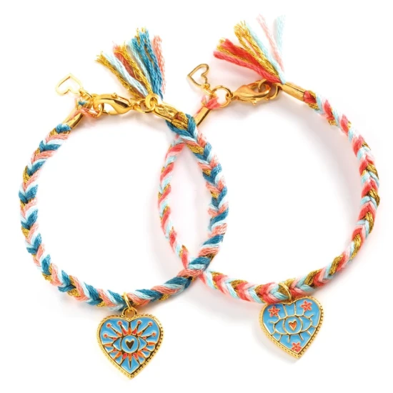 Freundschaftsbänder basteln – Freundschaft und Herzen