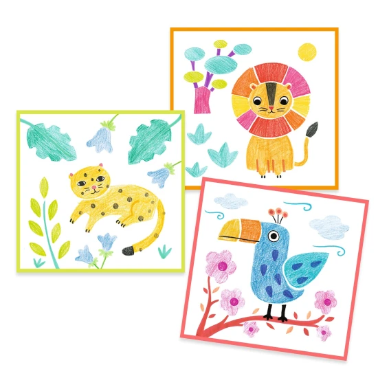 Zeichnung nach der Vorlage „Tiere“