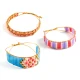 Armband-Webset mit großen Perlen 