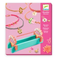 DIY Mach es selbst Makramee-Armbänder Pink