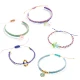 DIY Mach es selbst Makramee-Armbänder Blue