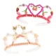Pink Creative Duo Tiara-Set – 240 Perlen, 2 goldene Haarbänder und elastischer Faden zum Herstellen von Prinzessinnen-Accessoires.