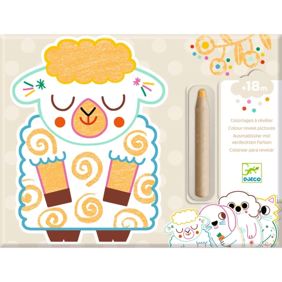 Magisches Ausmalen mit Buntstiften Haustiere