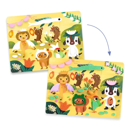 Schaumcollagen Glitzernde Feiern