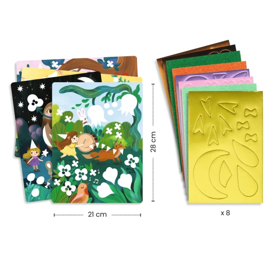 Schaumcollagen Glitzernde Feiern