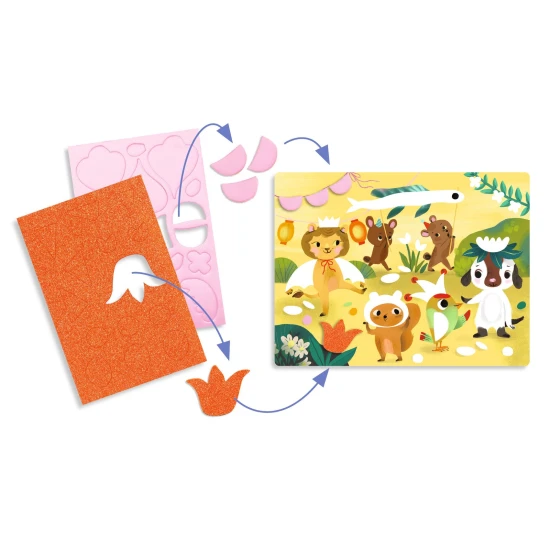 Schaumcollagen Glitzernde Feiern